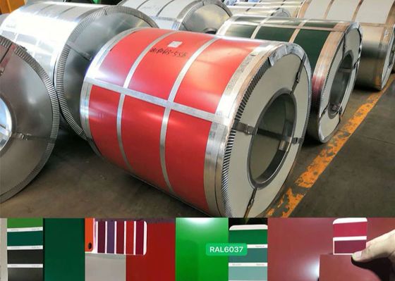 El moho anti modificado para requisitos particulares del tamaño y del color galvanizó la bobina de acero 508m m ISO9001