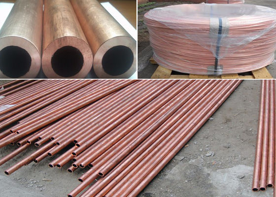 Tubo estándar recto del tubo del cobre C12200 de ASTM en diversos tamaños