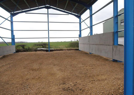 Edificios prefabricados de acero agrícolas para el almacenamiento del grano 1000t