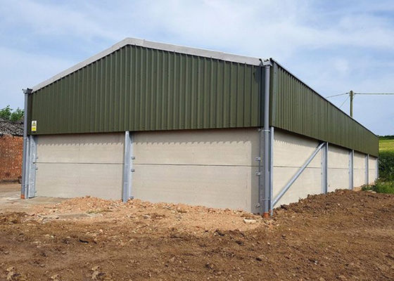 Edificios agrícolas prefabricados modernos Q235 con los paneles concretos