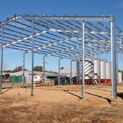 Construcción de acero Warehouse del almacenamiento Q345 de la granja