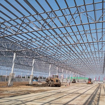 El marco de acero modificado para requisitos particulares Warehouse Q235b del panel de 50m m prefabricó