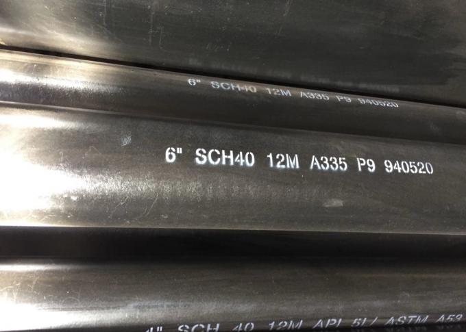 Tamaños estándar de la tubería de acero de los tubos sin soldadura de la tubería de acero T91 T22 P22 P11 P12 P22 P91 P92 de la aleación de Astm A335