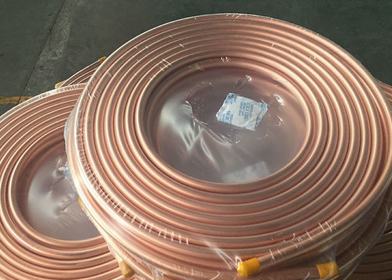 tubo de cobre recto el 15FT de 0.8m m ASTM B280 para la refrigeración
