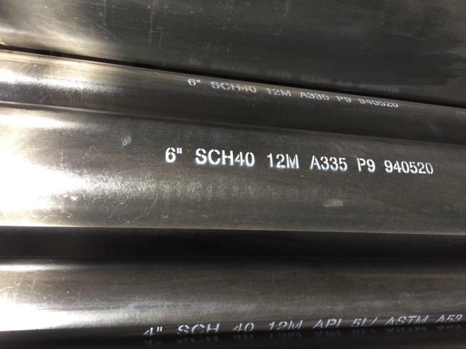 Línea inconsútil tubería de acero inconsútil del tubo de aceite de la tubería de acero del Api 5l ASTM A106 A53